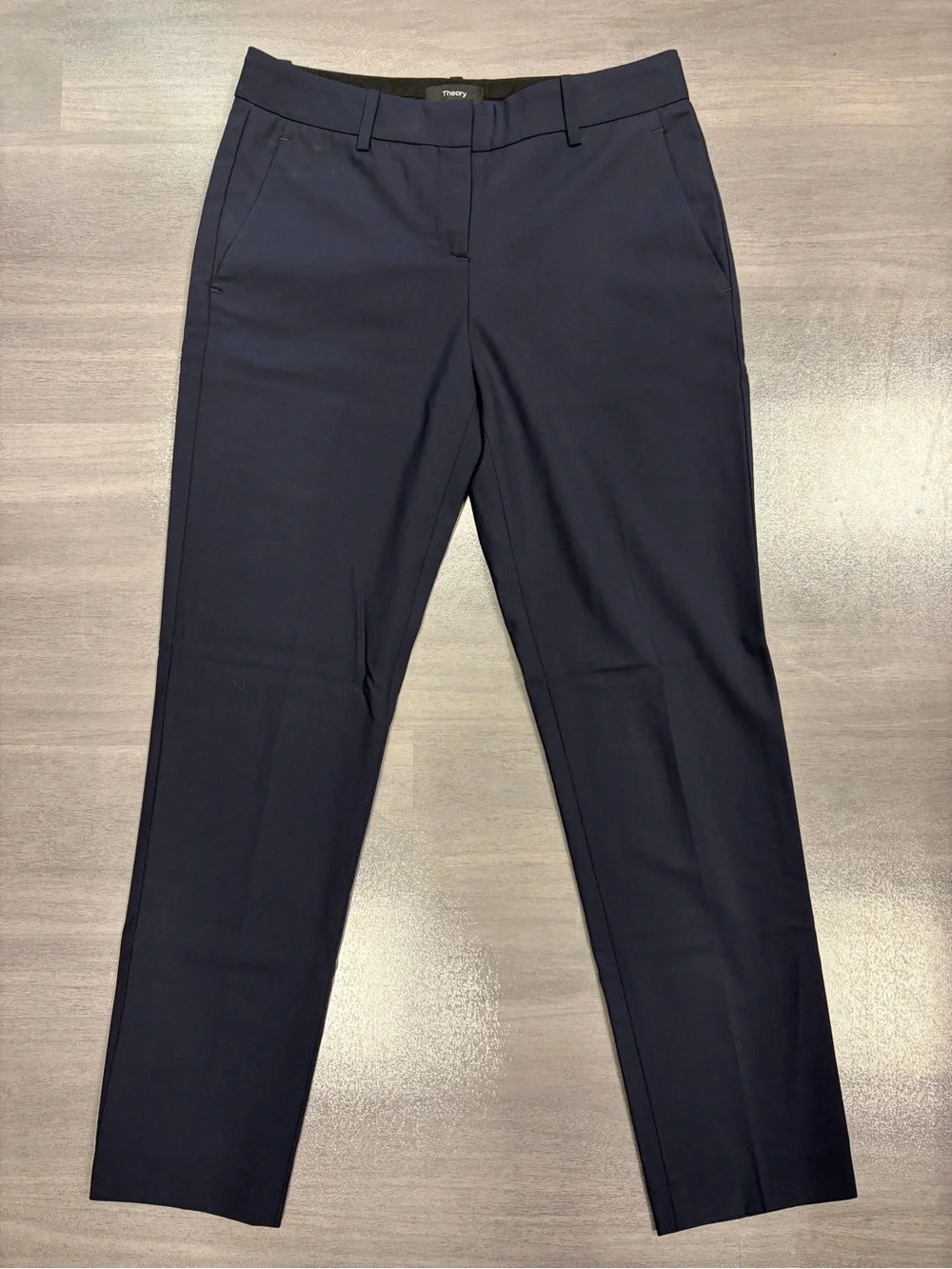 Theory Leska Navy Blue Dress Pants Slim Fit